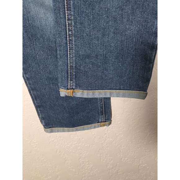 Tommy Hilfiger Blue Jeans Women's Sz 8 Hipster Rolled Cuffs Straight Leg Vintage - Picture 3 of 8